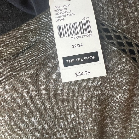 Lane Bryant army green heather shirt. New with tags - Picture 2 of 2